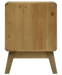 vidaXL Bedside Cabinet Brown 37x30x51 cm Wood