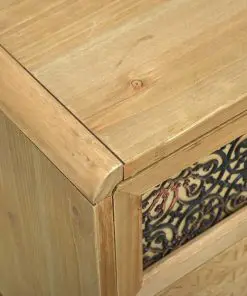 vidaXL Bedside Cabinet Brown 37x30x51 cm Wood