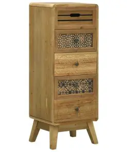 vidaXL Sideboard with 5 Drawers Brown 37x30x97.5 cm Wood