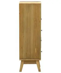 vidaXL Sideboard with 5 Drawers Brown 37x30x97.5 cm Wood