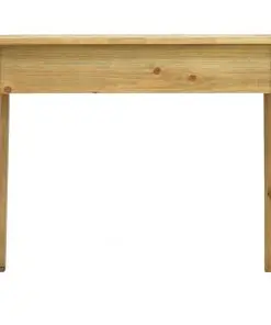 vidaXL Console Table with 2 Drawers Carving Brown 96x40x78 cm Wood