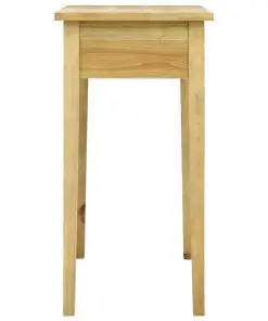 vidaXL Console Table with 2 Drawers Carving Brown 96x40x78 cm Wood