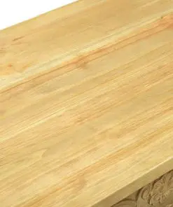 vidaXL Console Table with 2 Drawers Carving Brown 96x40x78 cm Wood