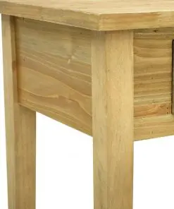 vidaXL Console Table with 2 Drawers Carving Brown 96x40x78 cm Wood