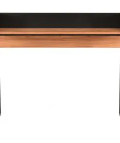 vidaXL Desk Black and Brown 90x60x88 cm
