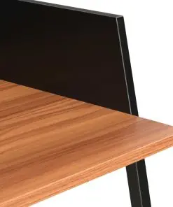 vidaXL Desk Black and Brown 90x60x88 cm