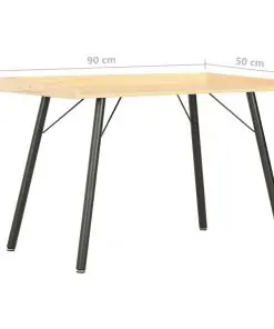 vidaXL Desk Oak 90x50x79 cm
