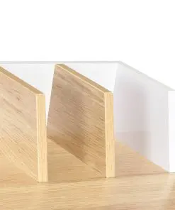 vidaXL Desk White and Natural 80x50x84 cm