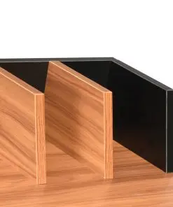 vidaXL Desk Black and Brown 80x50x84 cm