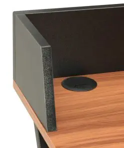 vidaXL Desk Black and Brown 80x50x84 cm