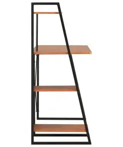 vidaXL Desk with Shelving Unit Black and Brown 102x50x117 cm