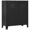 vidaXL Filing Cabinet Industrial Black 90x40x100 cm Steel