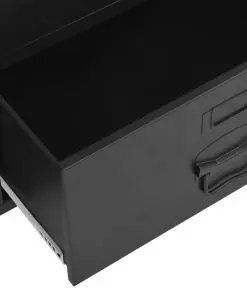 vidaXL Wardrobe Industrial Black 90x40x140 cm Steel
