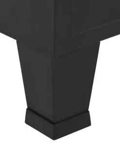 vidaXL Wardrobe Industrial Black 90x40x140 cm Steel