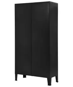 vidaXL Bookshelf Industrial Black 90x40x180 cm Steel