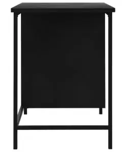 vidaXL Desk with Drawers Industrial Black 120x55x75 cm Steel