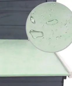 vidaXL Outdoor Chicken Cage Hen House with 1 Egg Cage Grey Wood