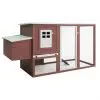 vidaXL Outdoor Chicken Cage Hen House with 1 Egg Cage Brown Wood vidaXL Outdoor Chicken Cage Hen House with 1 Egg Cage Brown Wood