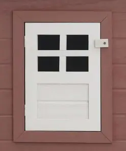 vidaXL Outdoor Chicken Cage Hen House with 1 Egg Cage Brown Wood