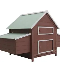 vidaXL Chicken Coop Brown 157x97x110 cm Wood