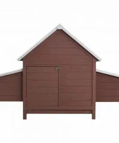 vidaXL Chicken Coop Brown 157x97x110 cm Wood