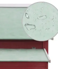 vidaXL Chicken Coop Red 157x97x110 cm Wood