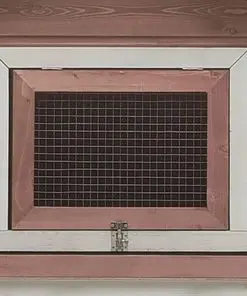 vidaXL Rabbit Hutch Mocha 303x60x86 cm Solid Pine & Fir Wood