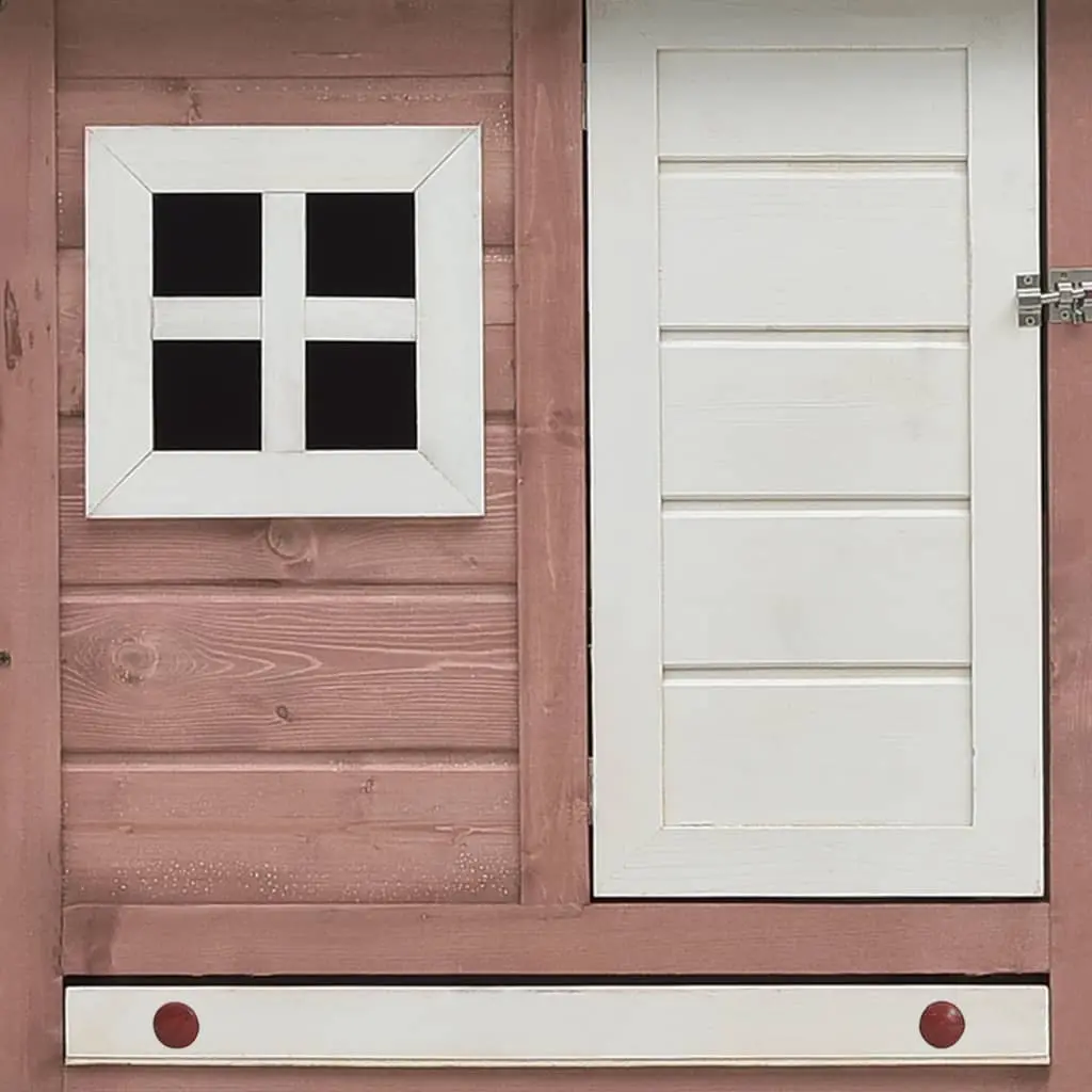 vidaXL Chicken Cage Mocha 170x81x110 cm Solid Pine & Fir Wood