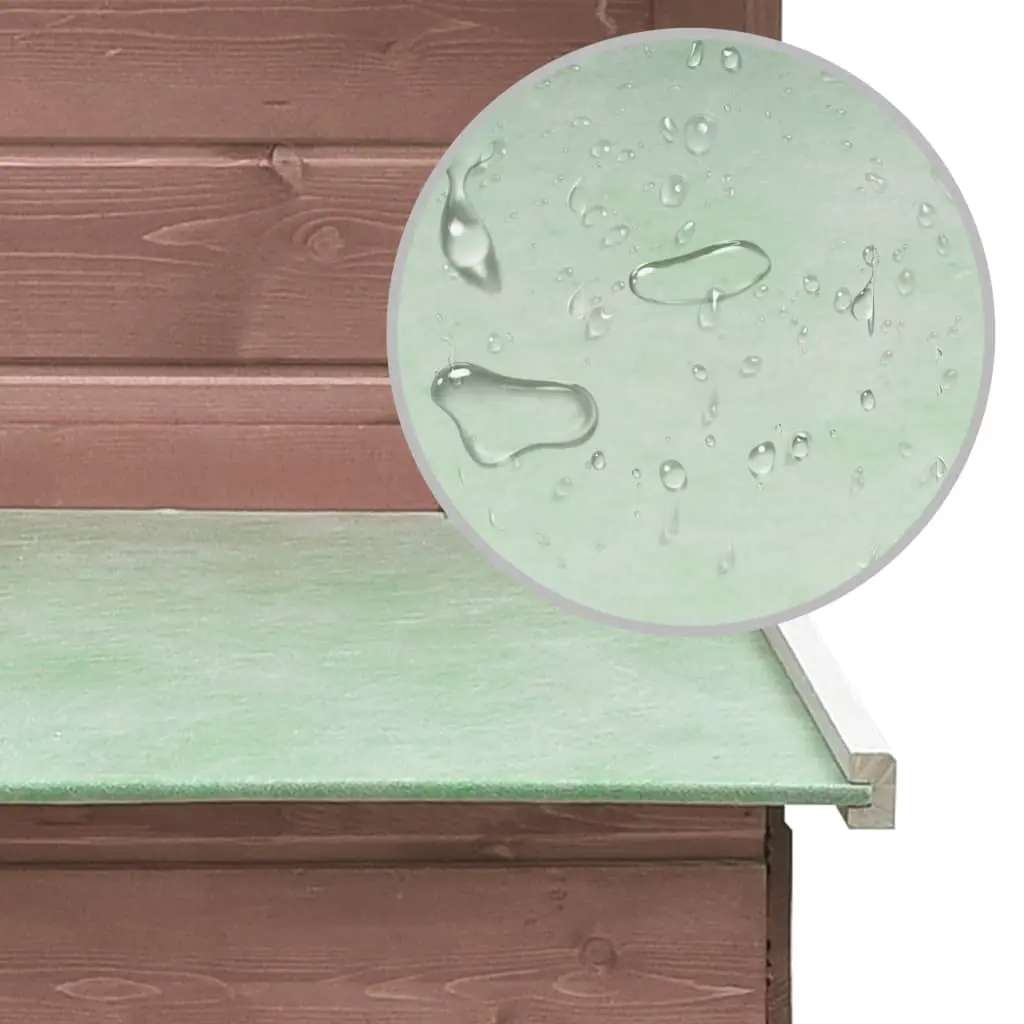 vidaXL Chicken Cage Mocha 170x81x110 cm Solid Pine & Fir Wood