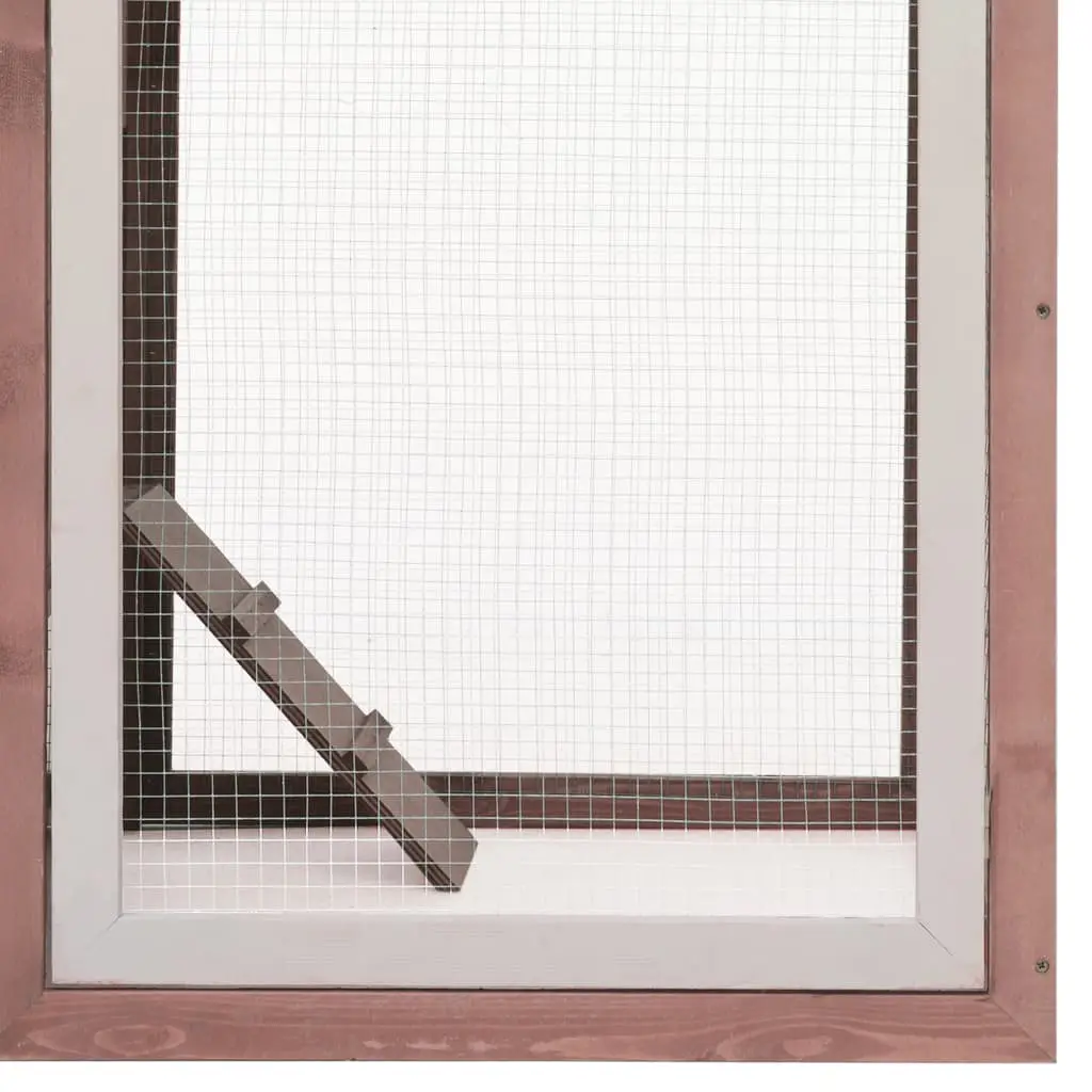 vidaXL Chicken Cage Mocha 170x81x110 cm Solid Pine & Fir Wood