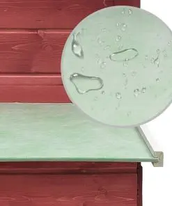 vidaXL Chicken Cage Red 170x81x110 cm Solid Pine & Fir Wood