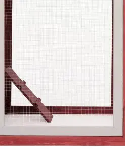 vidaXL Chicken Cage Red 170x81x110 cm Solid Pine & Fir Wood