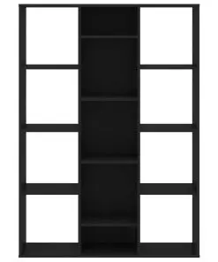 vidaXL Room Divider/Book Cabinet Black 100x24x140 cm Chipboard