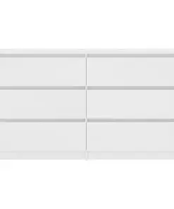 vidaXL Sideboard White 140x35x76 cm Chipboard