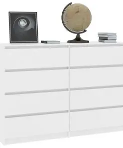 vidaXL Sideboard White 140x35x99 cm Chipboard