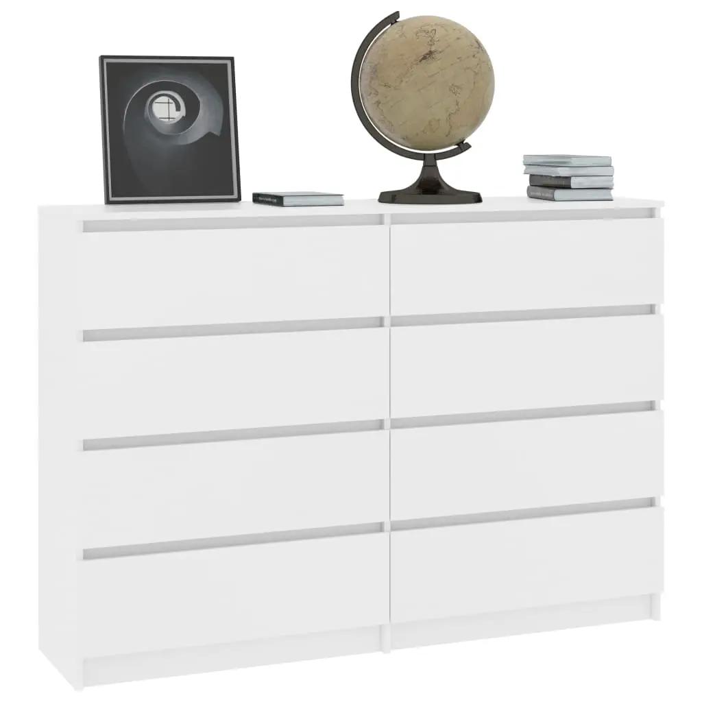 vidaXL Sideboard White 140x35x99 cm Chipboard