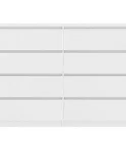 vidaXL Sideboard White 140x35x99 cm Chipboard