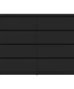 vidaXL Sideboard Black 140x35x99 cm Chipboard