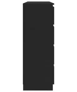 vidaXL Sideboard Black 140x35x99 cm Chipboard