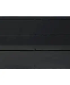 vidaXL Sideboard High Gloss Black 120x35x76 cm Chipboard