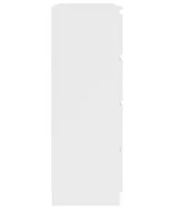 vidaXL Drawer Sideboard White 120x35x99 cm Chipboard