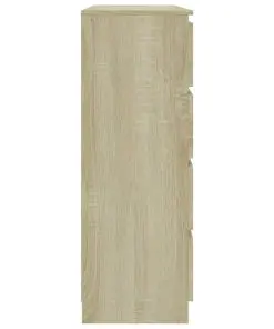 vidaXL Drawer Sideboard Sonoma Oak 120x35x99 cm Chipboard