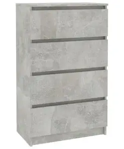 vidaXL Sideboard Concrete Grey 60x35x98.5 cm Chipboard