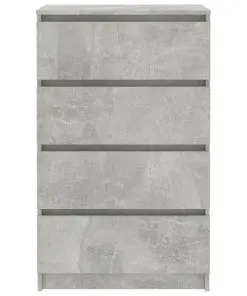 vidaXL Sideboard Concrete Grey 60x35x98.5 cm Chipboard