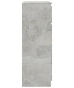 vidaXL Sideboard Concrete Grey 60x35x98.5 cm Chipboard
