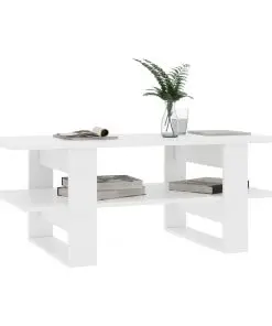 vidaXL Coffee Table White 110x55x42 cm Chipboard