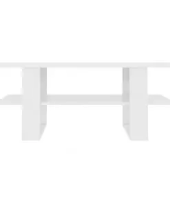 vidaXL Coffee Table White 110x55x42 cm Chipboard