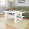 vidaXL Coffee Table High Gloss White 110x55x42 cm Chipboard vidaXL Coffee Table High Gloss White 110x55x42 cm Chipboard