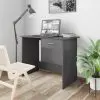 vidaXL Desk Grey 100x50x76 cm Chipboard