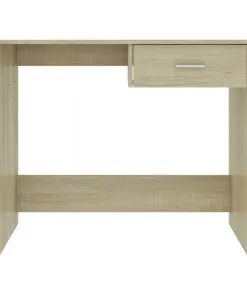 vidaXL Desk Sonoma Oak 100x50x76 cm Chipboard